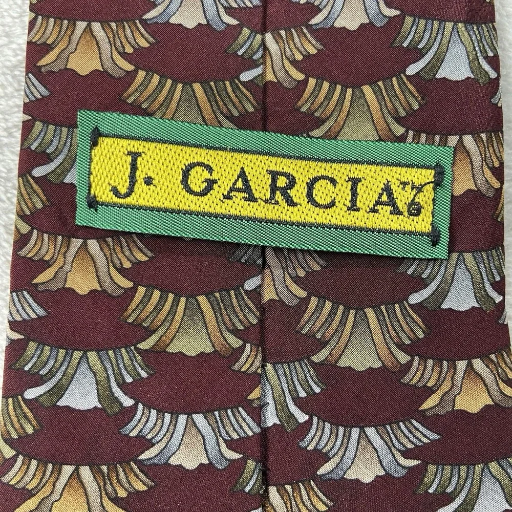 Jerry Garcia Silk Ties Set of 2 J. Garcia Collectors Edition Poetcore Abstract